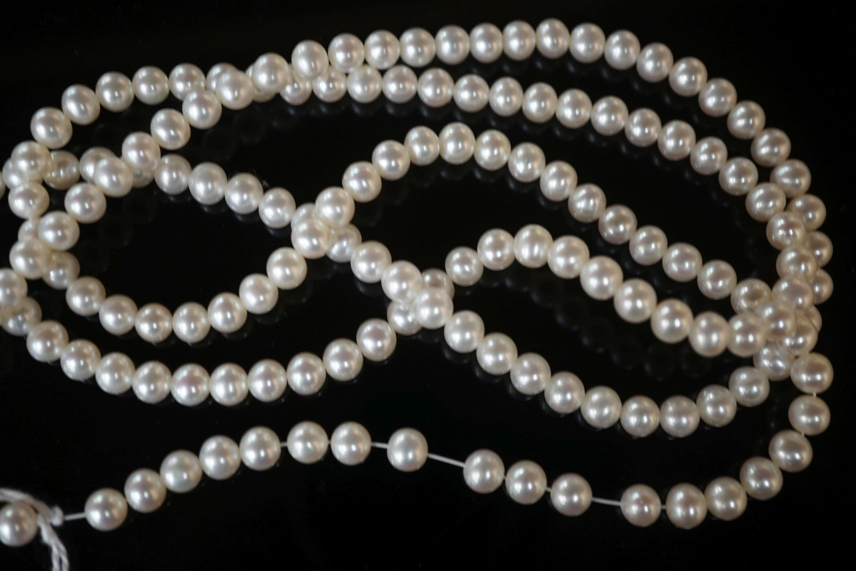 Modern cultured pearl necklaces etc.